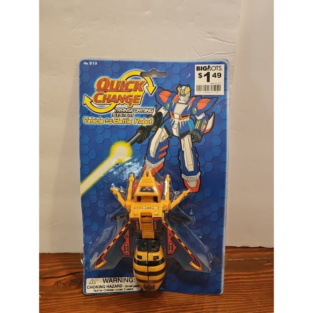 Vintage QUICK CHANGE Transforming System Bug NEW‎ No. 919 Vehicle Battle Robot